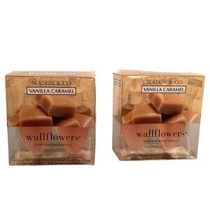 Slatkin & Co. Wallflowers Vanilla Caramel Home Fragrance Refills 2 Boxes 4 units